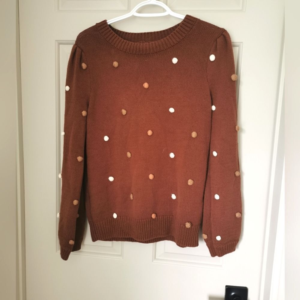 Blu pepper pom pom sweater